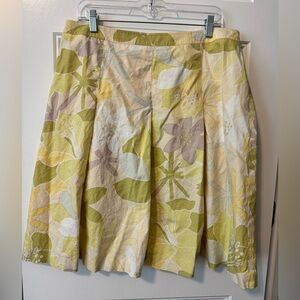 Talbots Floral A-Line Skirt Size 18